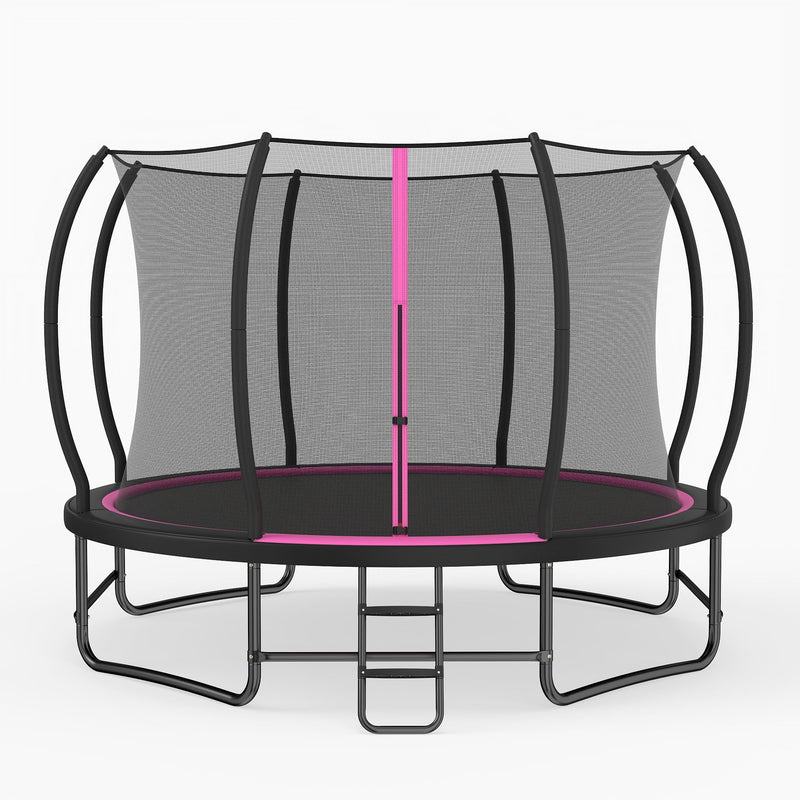 Load image into Gallery viewer, Goplus Recreational Outdoor Trampoline w/ Enclosure Net Ladder & Stabilizer Bars