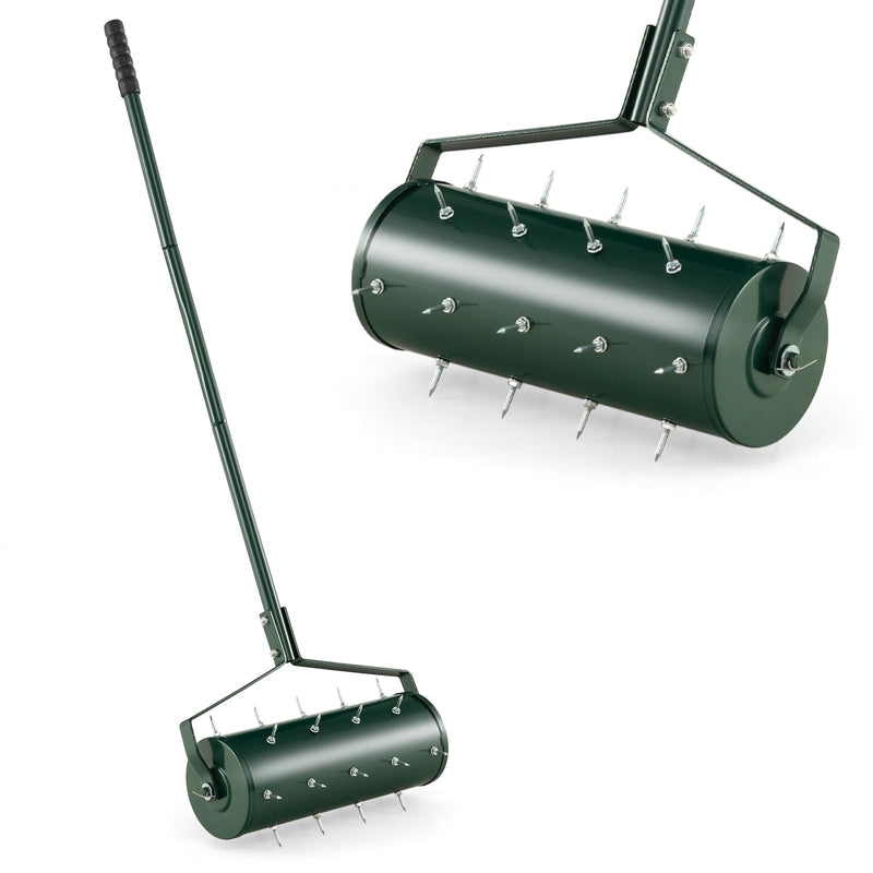 Load image into Gallery viewer, Goplus Rolling Lawn Aerator, Filled with Sand or Stone