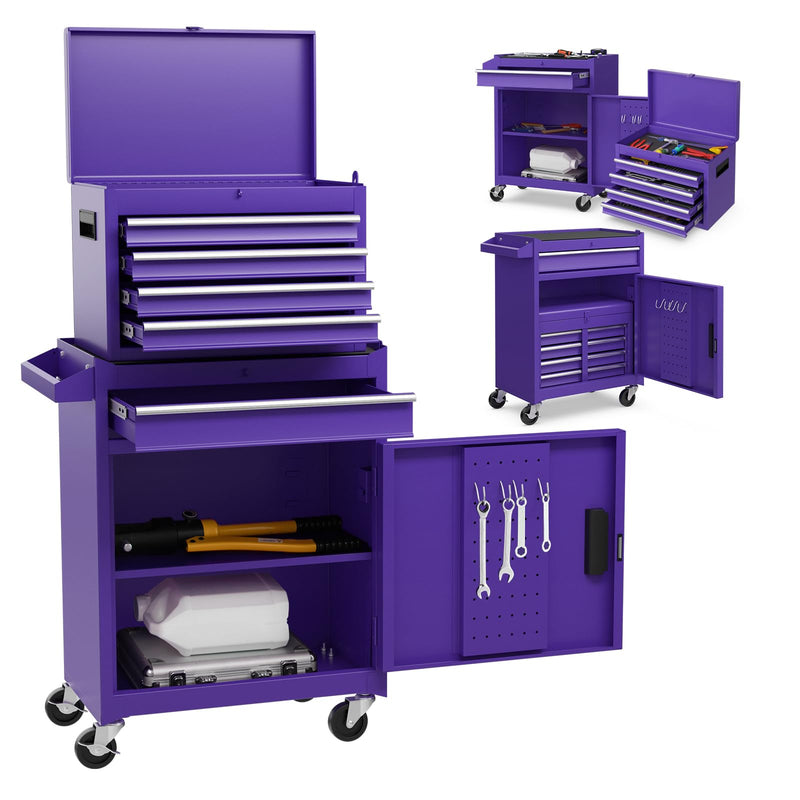 Load image into Gallery viewer, Goplus Tool Chest, 5-Drawer Rolling Tool Storage Cabinet with Detachable Top Tool Box