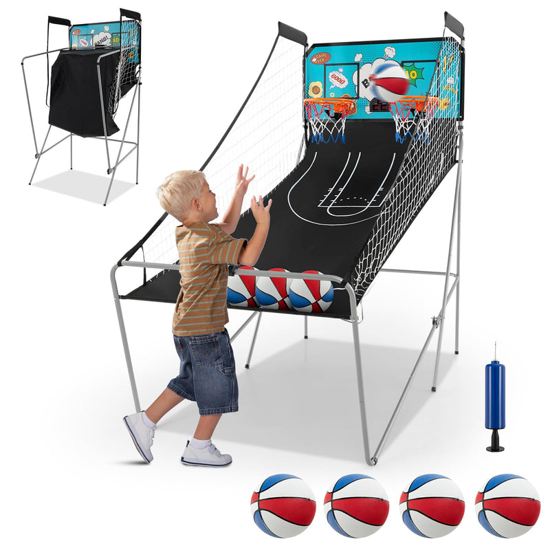 Load image into Gallery viewer, Goplus Foldable Dual Shot Basketball Arcade Game