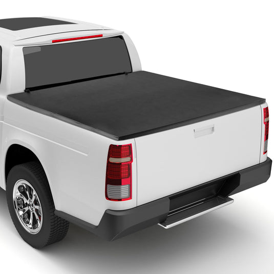 Goplus Soft Quad-Fold Tonneau Cover