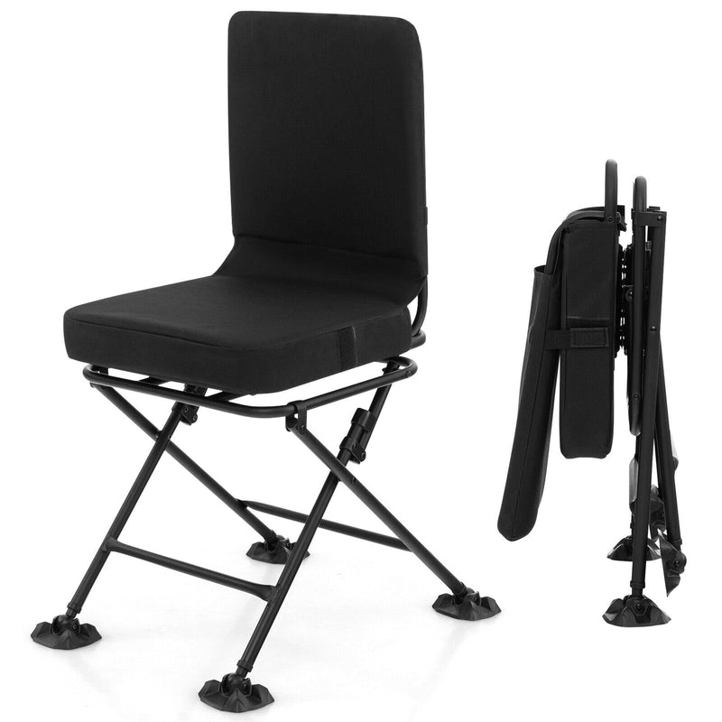 Load image into Gallery viewer, Goplus Hunting Chair, 360 Degree Swivel Hunting Seat with All-Terrain Duck Feet