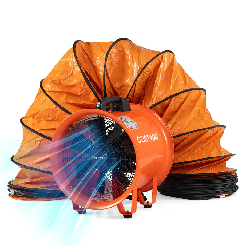 Load image into Gallery viewer, Goplus 14” Industrial Blower Fan w/25 FT Flexible Duct Hose