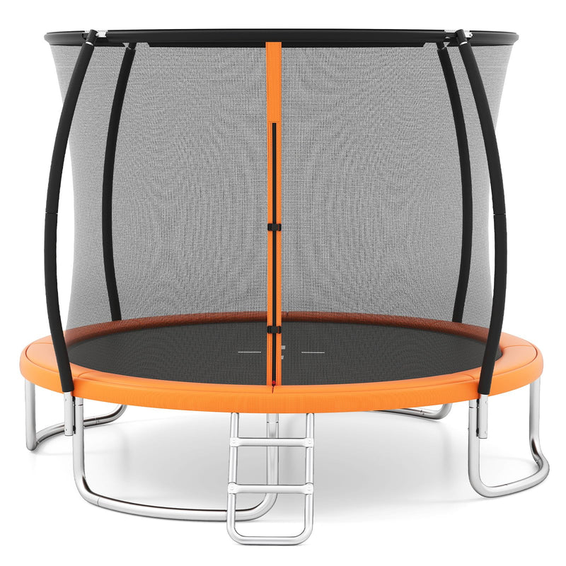 Load image into Gallery viewer, Goplus 8FT 10FT 12FT ASTM Approved Heavy-Duty Recreational Kids Trampoline w/Safety Enclosure Net
