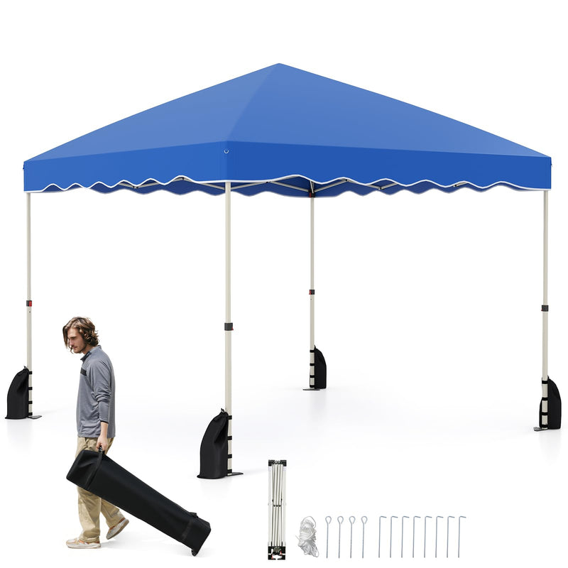 Load image into Gallery viewer, Goplus 10 X 10 FT Pop up Canopy Tent with Wheeled Bag