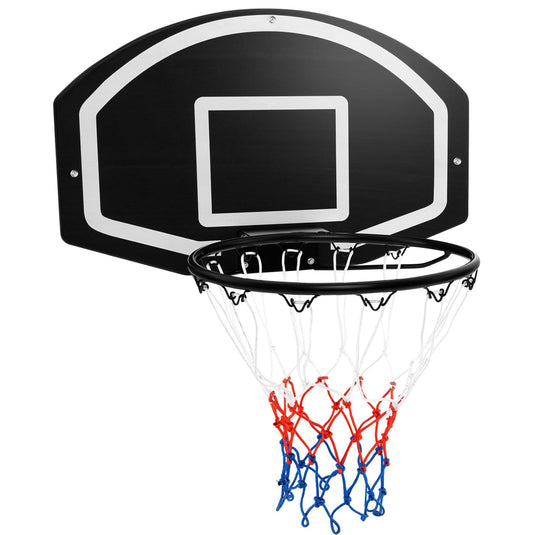 Goplus Wall Mount Basketball Hoop, 28.5¡¯¡¯ x 18¡¯¡¯ Large Backboard with 17¡¯¡¯ Rim, Shatter-Proof Backboard