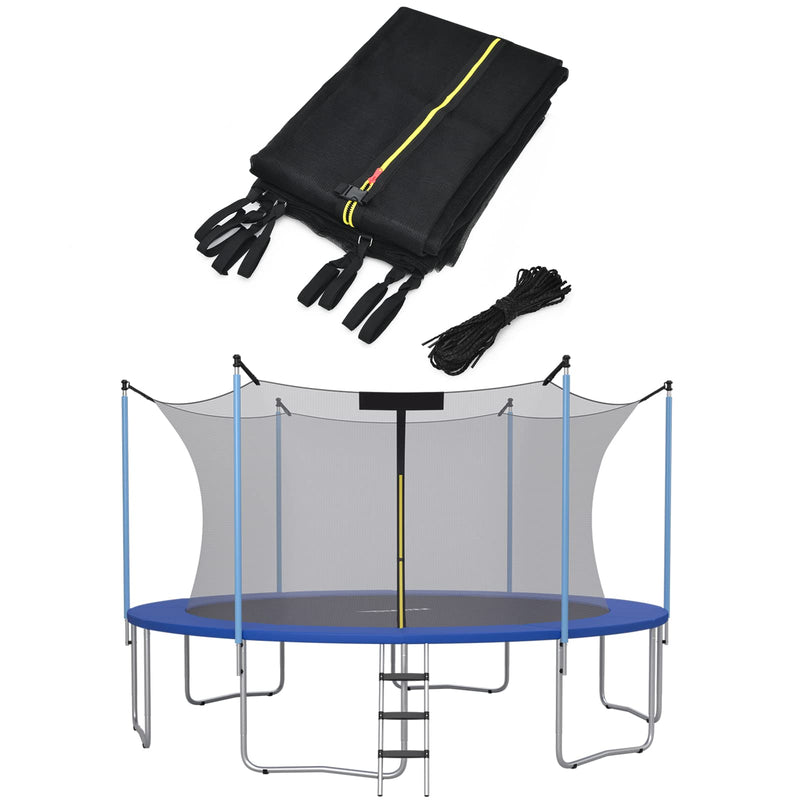 Load image into Gallery viewer, Goplus Trampoline Safety Net for 8FT 10FT 12FT 14FT 15FT 16FT Round Frame Trampoline, Weather-Resistant