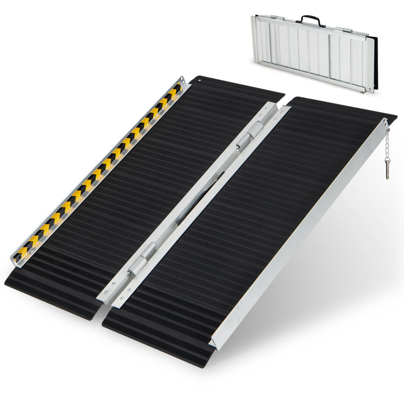 Load image into Gallery viewer, Goplus Portable Aluminum Wheelchair Ramp