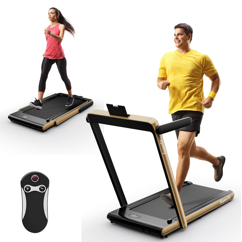 Load image into Gallery viewer, 2.5HP Superfit Folding Treadmill with Touch Panel Control - Goplus
