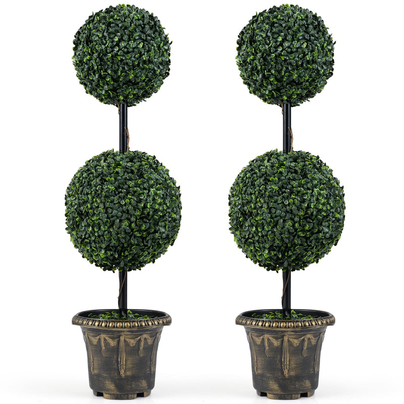 Load image into Gallery viewer, Goplus 3 FT Artificial Boxwood Topiary Tree(1/2)