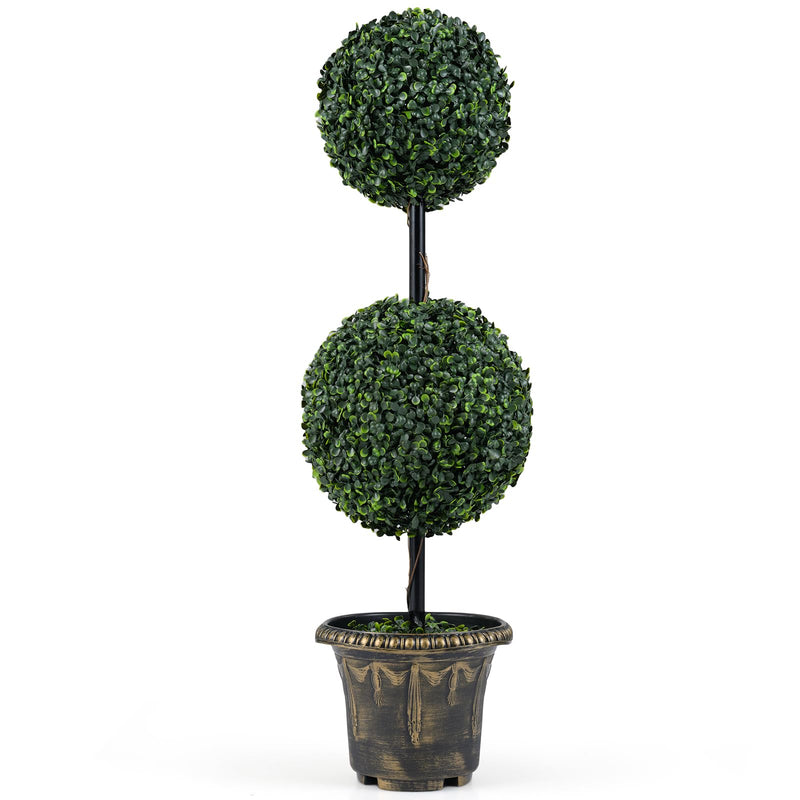 Load image into Gallery viewer, Goplus 3 FT Artificial Boxwood Topiary Tree(1/2)