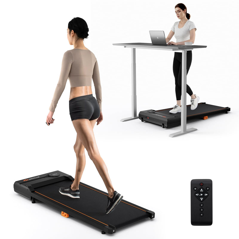 Load image into Gallery viewer, Goplus Walking Pad 340 LBS Capacity Under Desk Treadmill with Remote Control LED Display