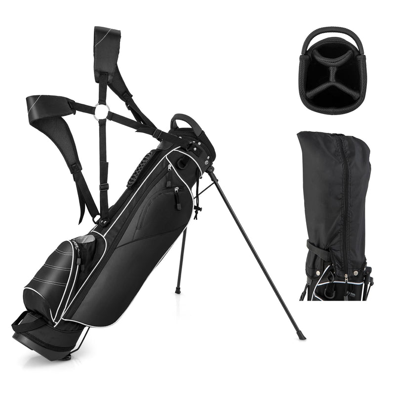 Load image into Gallery viewer, Goplus Golf Stand Bag, Lightweight Golf Club Bag with 4 Way Top Dividers