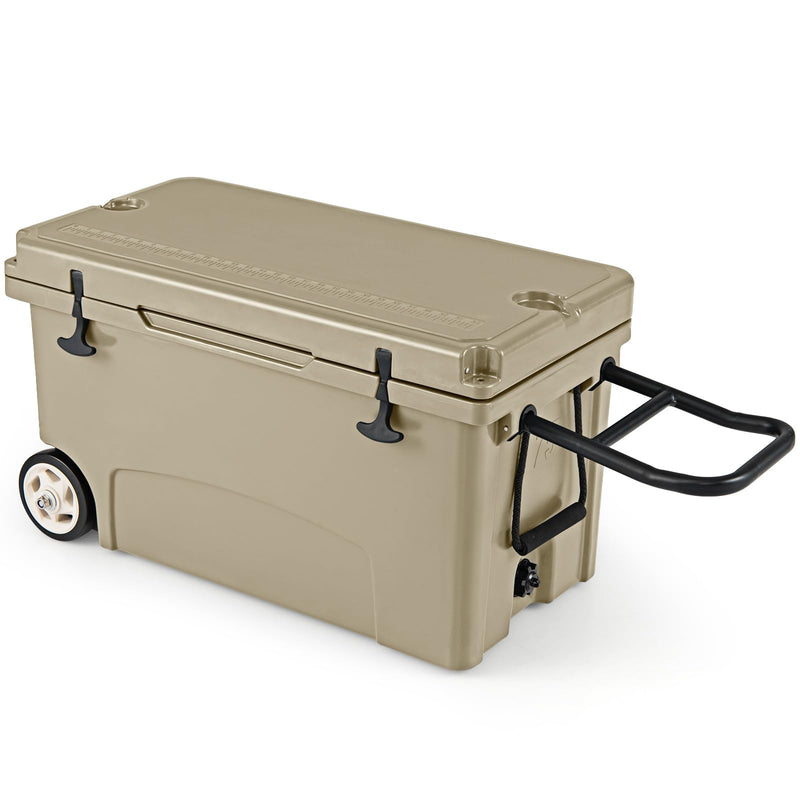 Load image into Gallery viewer, Goplus 75QT Portable Hard Cooler w/6-Day Ice Retention Pull Handle Wheels