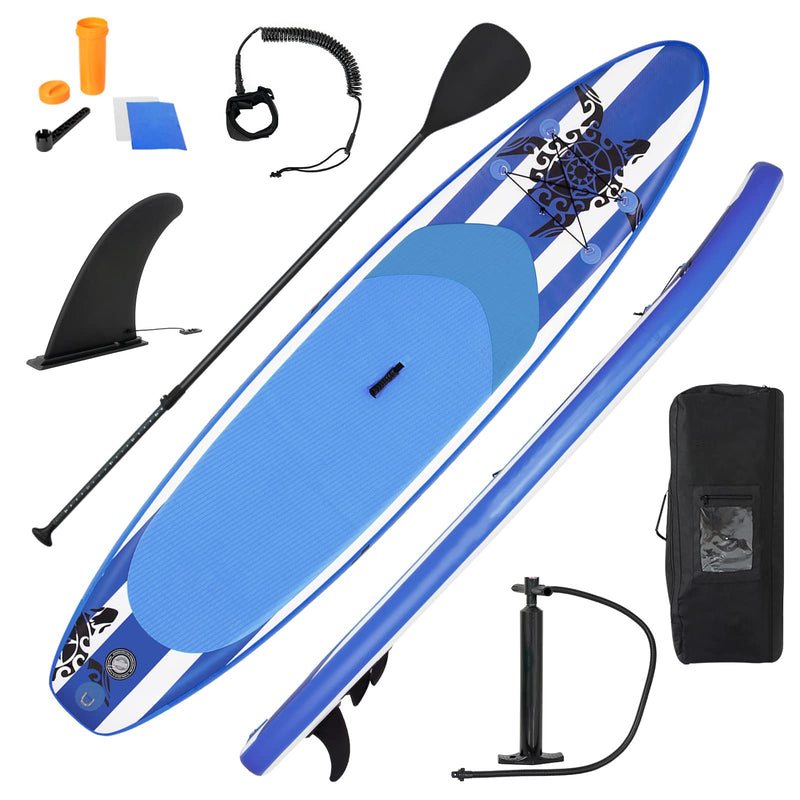Load image into Gallery viewer, 10.5/11FT Inflatable Stand Up Paddle Board, 6.5" Thick SUP with Carry Bag