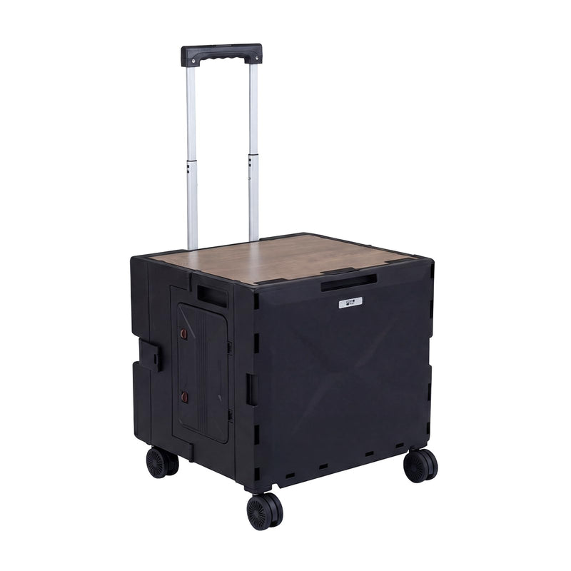 Load image into Gallery viewer, Goplus Foldable Utility Cart on 4 Rotate Wheels