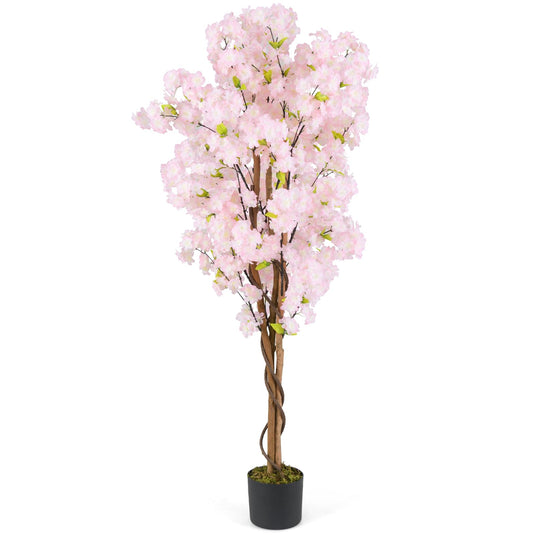 Goplus 5FT Artificial Cherry Blossom Tree