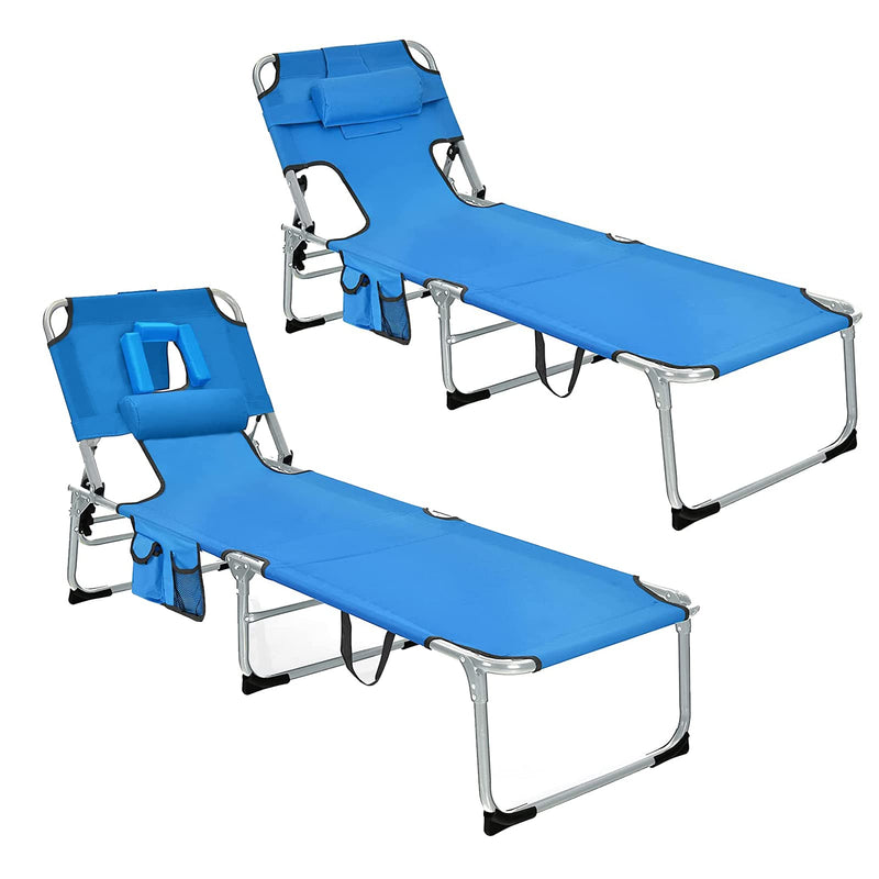 Load image into Gallery viewer, Patio Lounge Chair, Adjustable Folding Recliner