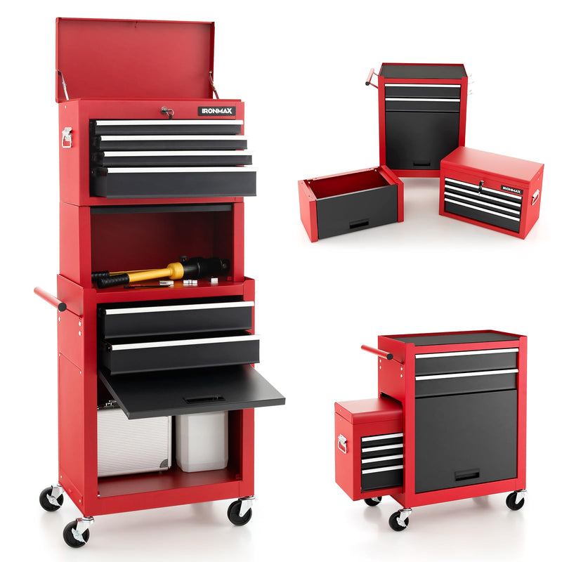 Load image into Gallery viewer, 6-Drawer Rolling Tool Chest w/Riser