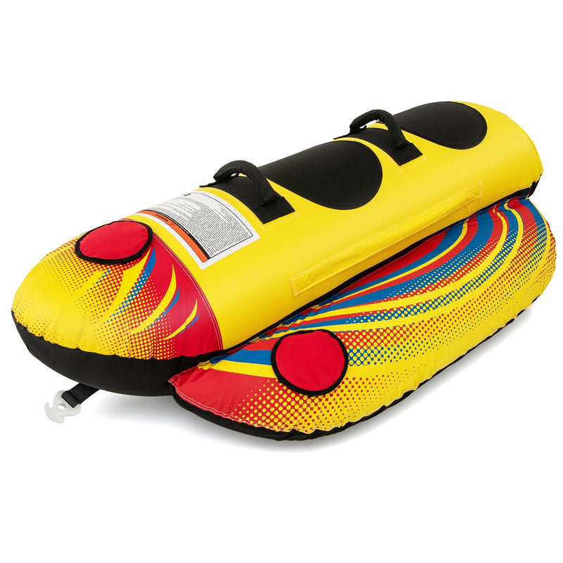 Load image into Gallery viewer, 1-2 Rider Hot Dog Tube for Boat to Pull