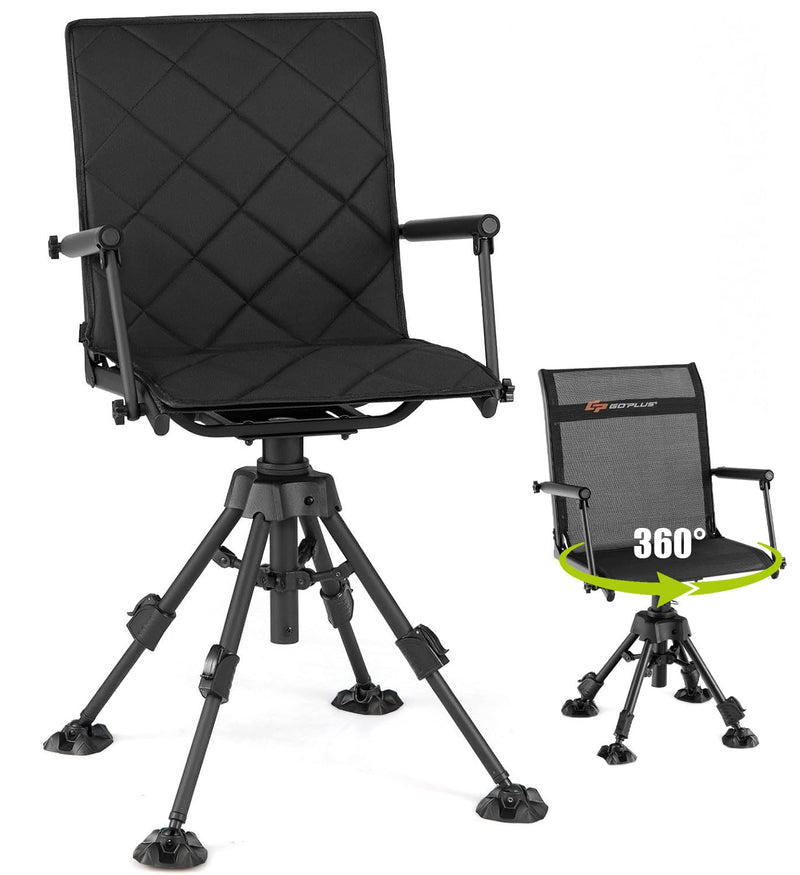 Load image into Gallery viewer, Goplus 360 Degree Swivel Hunting Chair with Padded Seat for Hunting Fishing Camping Outdoor Activities