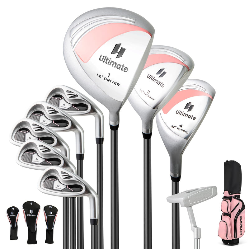 Load image into Gallery viewer, Goplus Complete Golf Club Set for Women, 9 Pieces Golf Clubs with Cart Bag