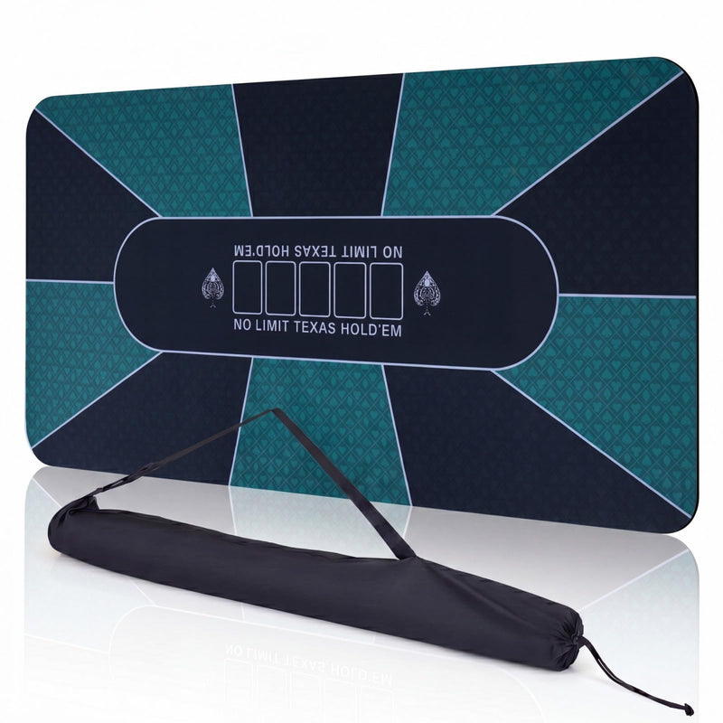 Load image into Gallery viewer, Goplus 70"x35" Poker Mat | 10 Players Texas Hold'em Poker Table Top
