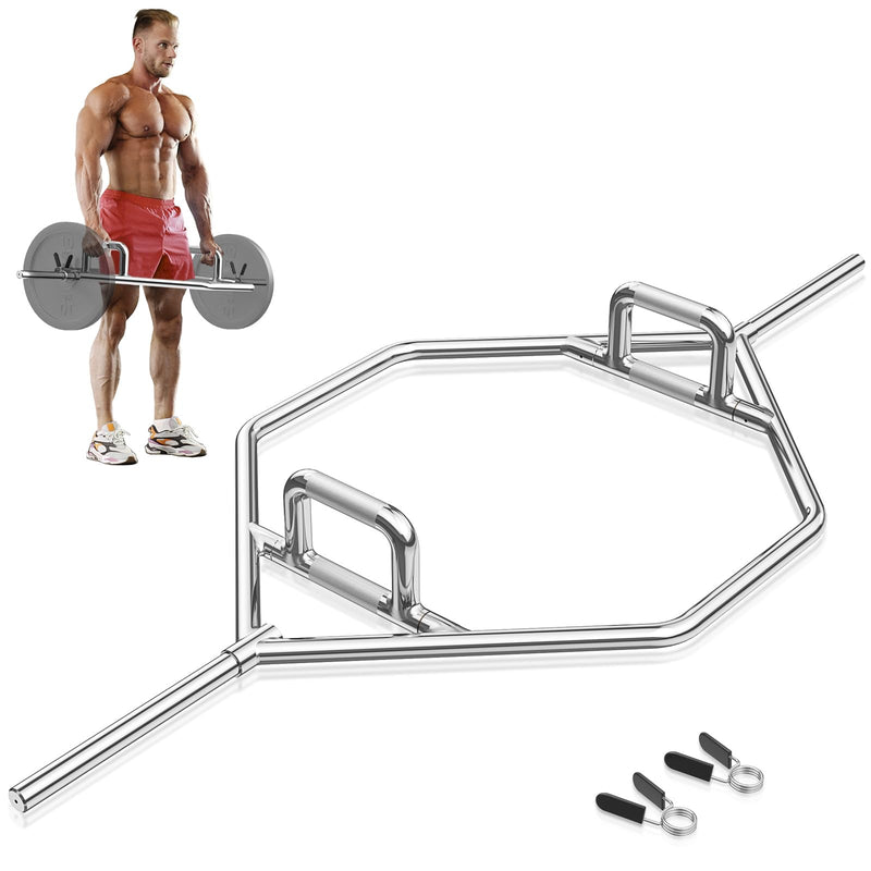 Load image into Gallery viewer, Goplus 56’’ Olympic Hex Trap Bar, Fit 1’’ Weight Plates