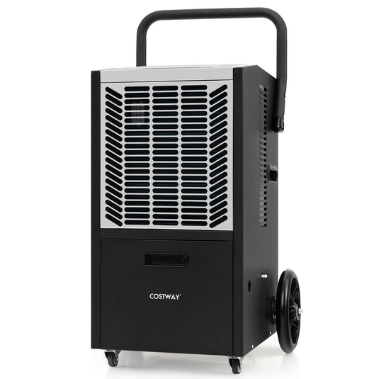 163 Pints Commercial Dehumidifier, 4500 Sq.Ft Dehumidifier with Pump & Drain Hose