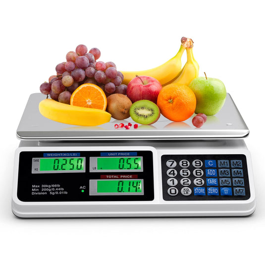 66 LB Deli Scale Price Computing Commercial Food Produce Electronic Counting Weight - GoplusUS