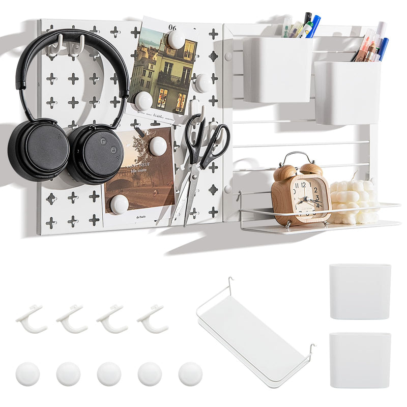 Load image into Gallery viewer, Goplus Peg Board, Metal Pegboard Kit with 2 Pegboard Panels