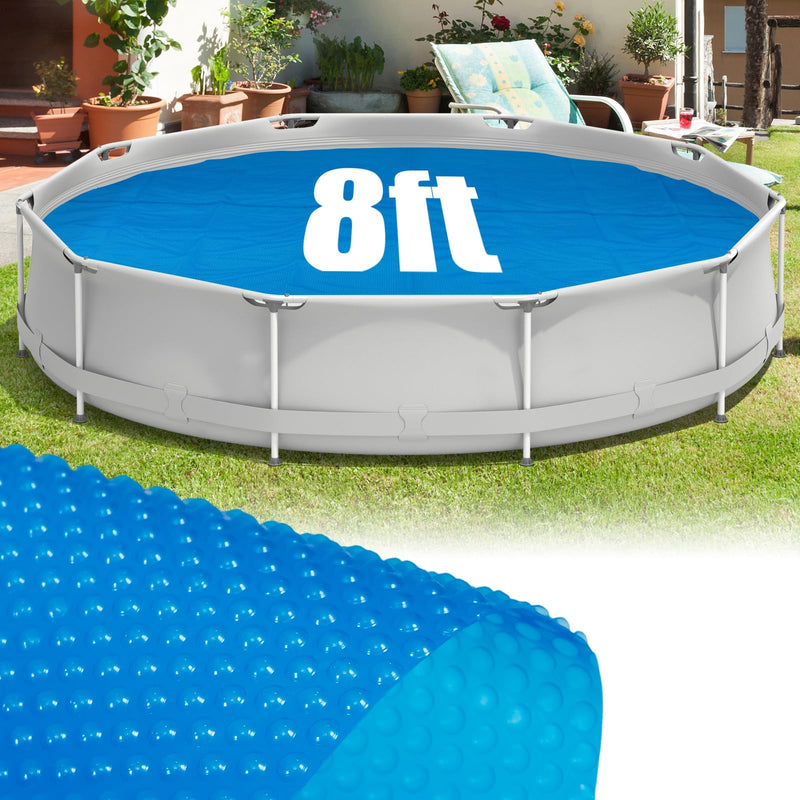 Load image into Gallery viewer, Goplus 8FT / 12FT Round Solar Pool Cover | Heavy-Duty Thermal Insulating Bubble Wrap Cover