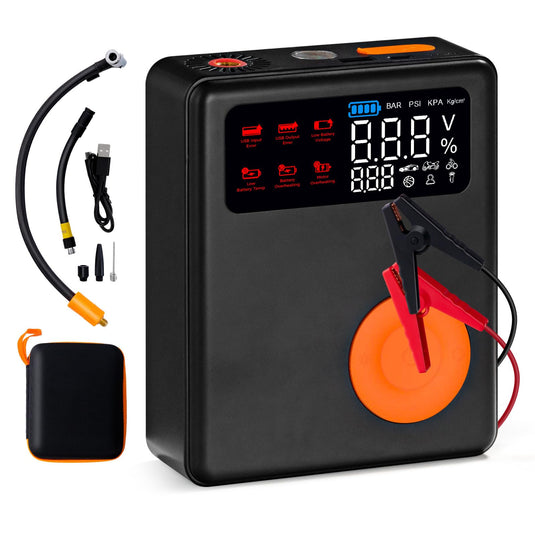 Goplus Car Jump Starter with Air Compressor