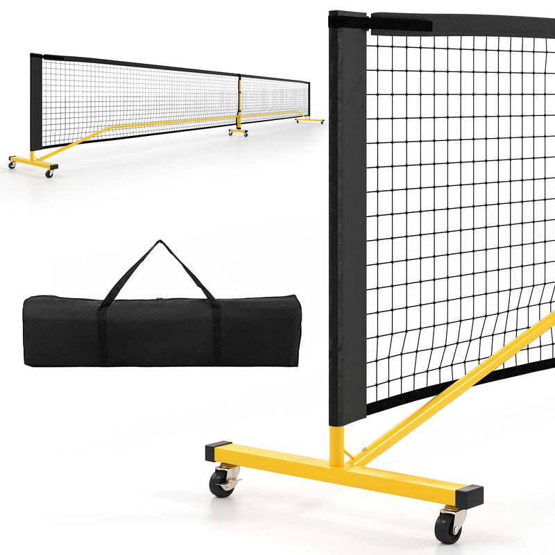 Load image into Gallery viewer, 22FT Regulation Size Pickle Ball Net System with Strong Metal Frame