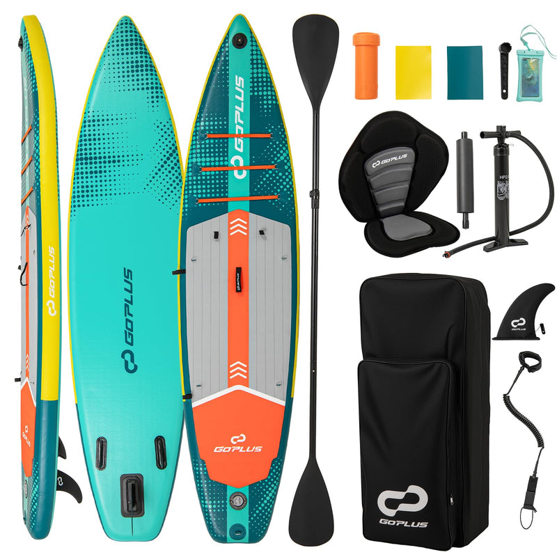 Load image into Gallery viewer, Goplus 11FT Inflatable Stand Up Paddle Board for Adults with Premium Kayak Seat