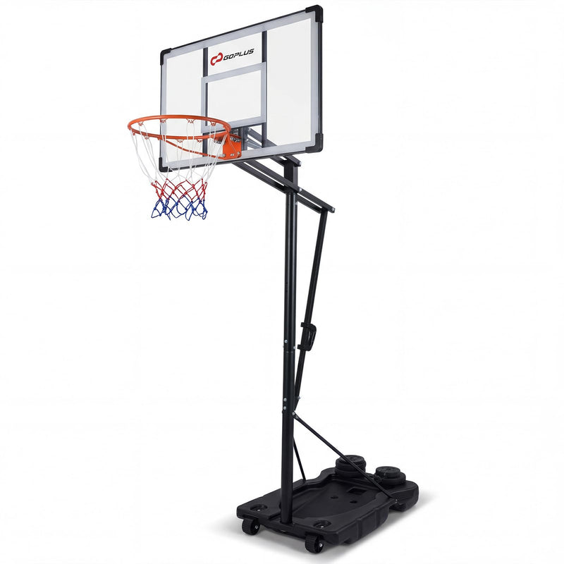 Load image into Gallery viewer, Goplus 5.6-10 FT Adjustable Portable Basketball Hoop Outdoor for Adults Backyard Driveway