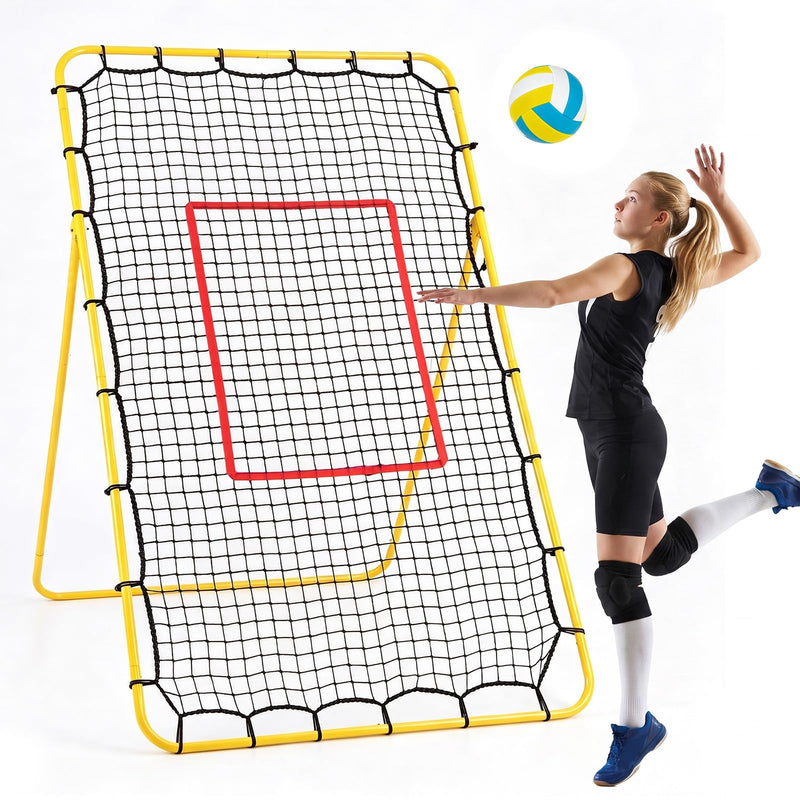 Load image into Gallery viewer, Goplus 7x4 FT Volleyball Rebounder Net with 4 Adjustable Angles