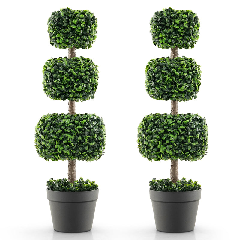 Load image into Gallery viewer, Goplus 35¡± Artificial Boxwood Topiary Tree