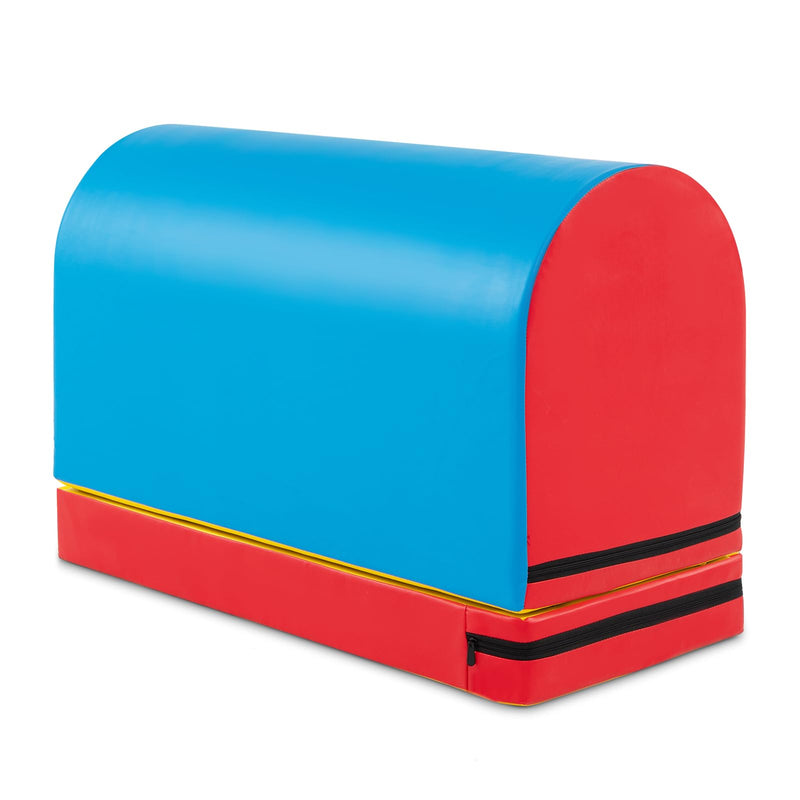 Load image into Gallery viewer, Goplus Mailbox Tumbling Mat, Gymnastics Vaulting Box w/Detachable Mat, Carrying Handle