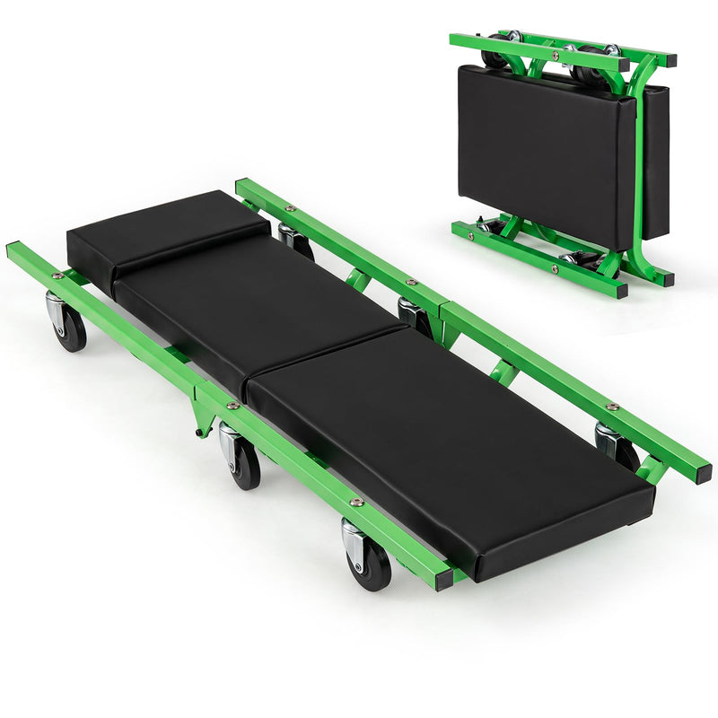 Load image into Gallery viewer, Goplus Foldable Mechanic Creeper with 360° Swivel Wheels | 330 lbs Heavy Duty Garage Creeper
