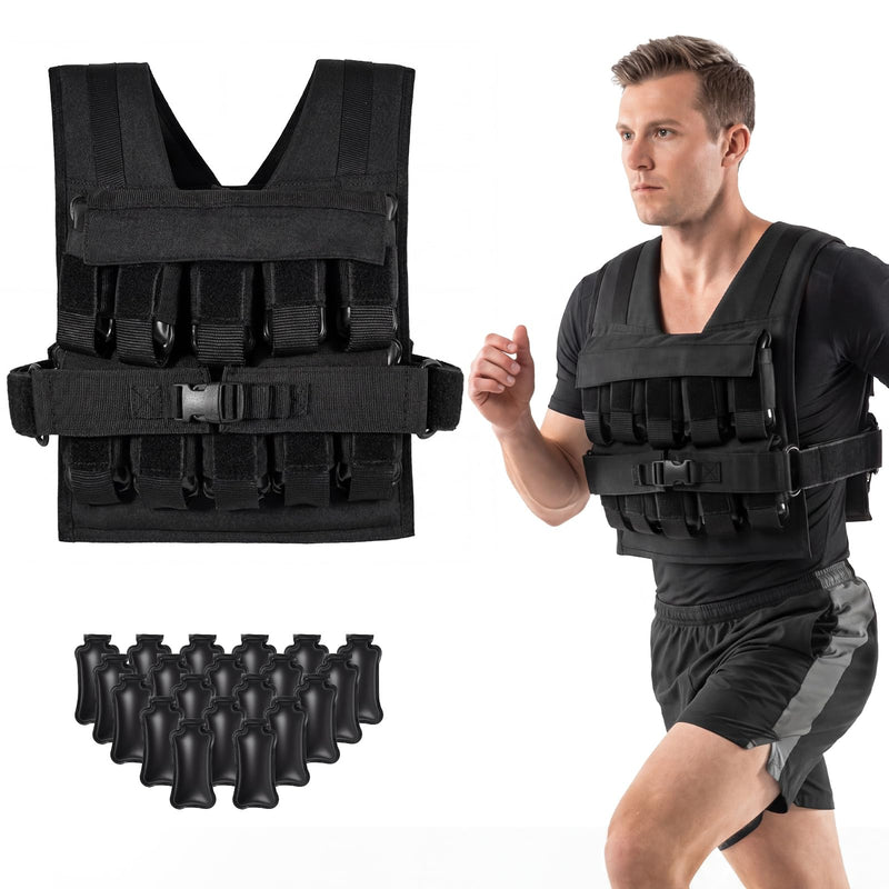 Load image into Gallery viewer, Goplus Adjustable Weighted Vest for Men Women (44LBS w/49”-58” Waist Size)