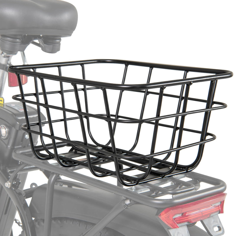 Load image into Gallery viewer, Goplus Ebike Basket Rear, Waterproof Metal Rear Bike Basket, Quick Assemble Bicycle Storage Basket