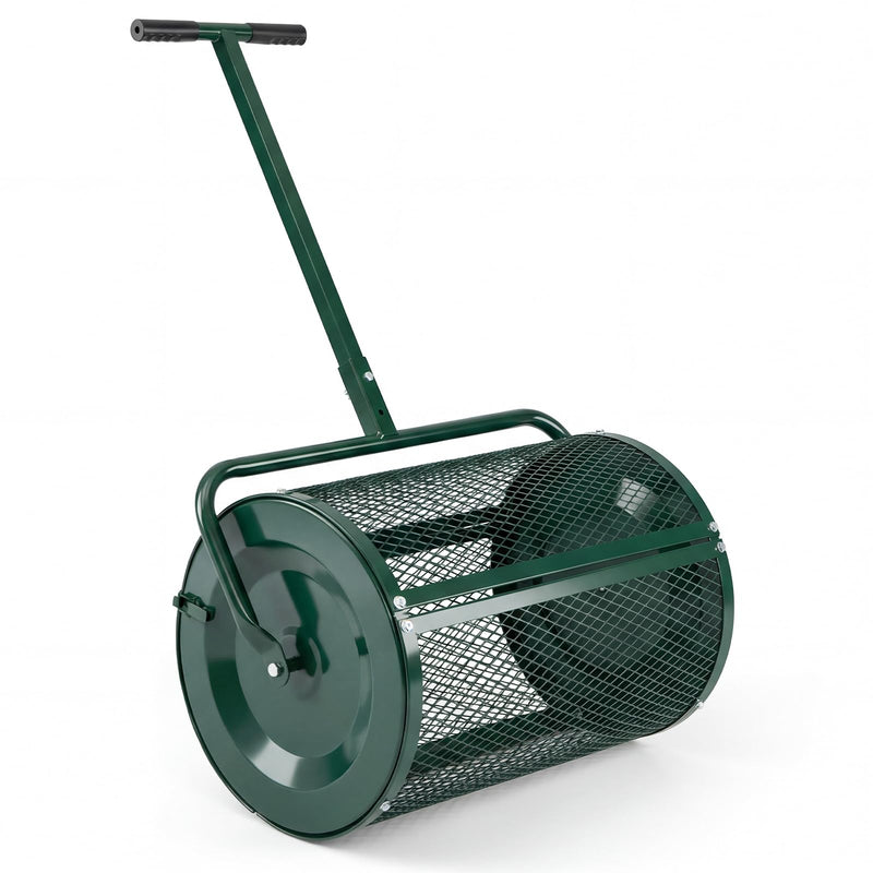 Load image into Gallery viewer, Goplus Compost Spreader 24" Peat Moss Spreader Roller