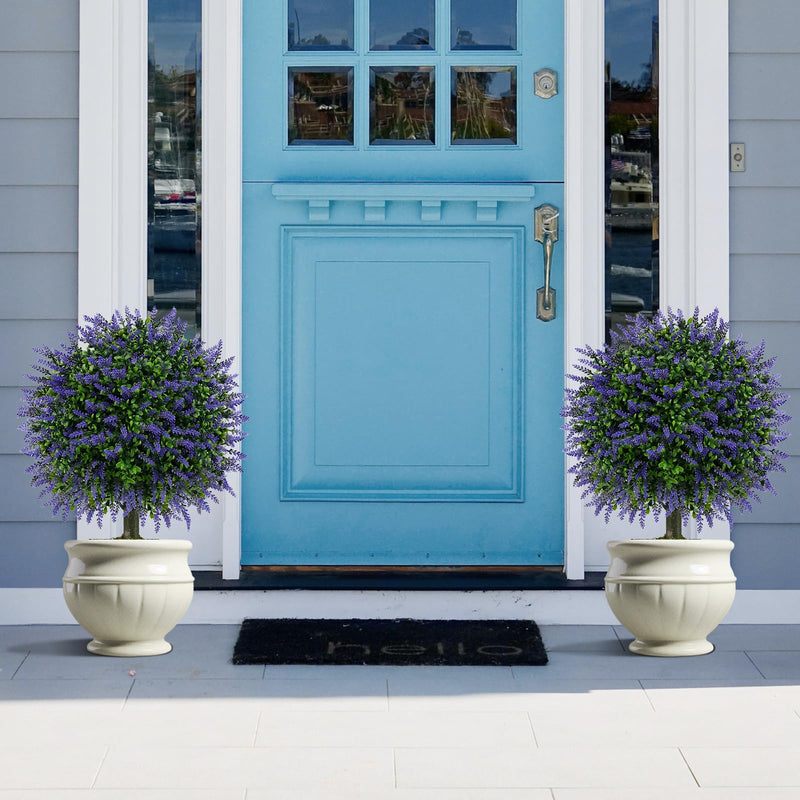 Load image into Gallery viewer, Goplus 22'' Artificial Wisteria Topiary Ball Tree with Vivid Wisteria