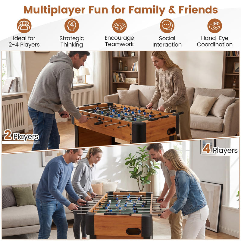 Load image into Gallery viewer, Goplus 47" Competition Full Size Soccer Game Table with 22 Players 2 Balls