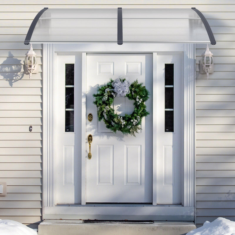 Load image into Gallery viewer, Goplus Awnings for Doors  Window Awning with Rain Snow Sunlight UV Protection