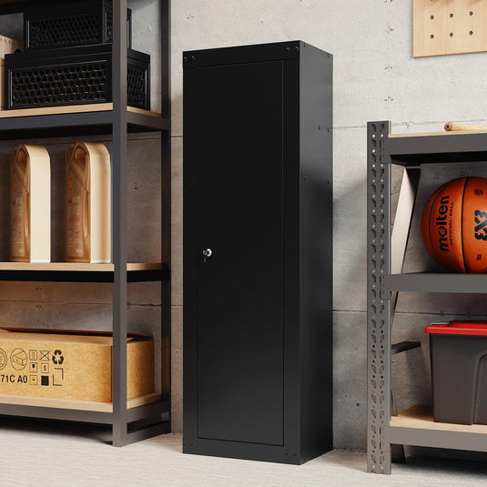 Goplus 8 Rifle Safe | Large Gun Cabinet with Storage Shelf & Gun Racks