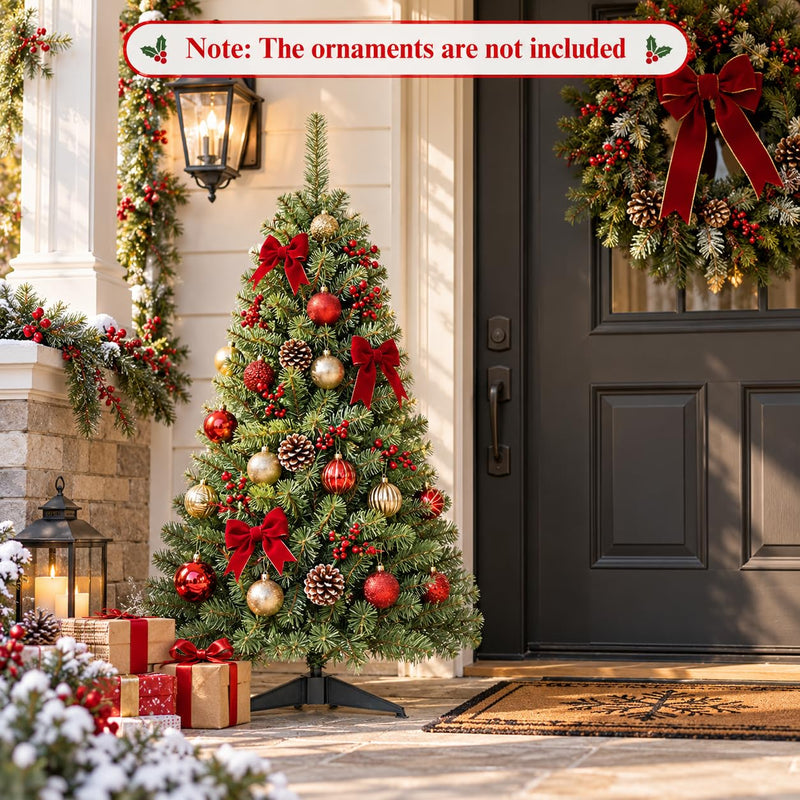 Load image into Gallery viewer, Goplus 4FT Christmas Tree | Hinged Spruce Fir Tabletop Small Xmas Tree