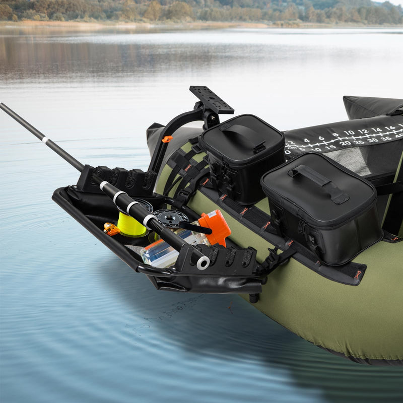 Load image into Gallery viewer, Goplus Fishing Float Tube Accessories, 360° Rotatable Fish Finder Holder w/ Mount Bracket