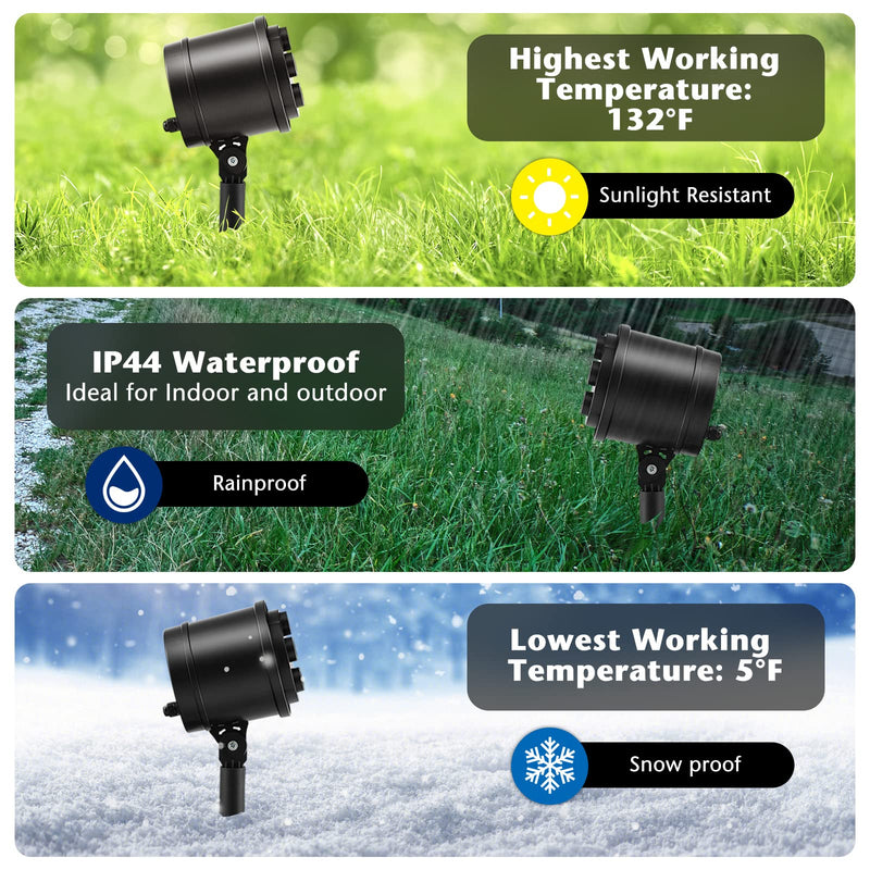 Load image into Gallery viewer, Goplus Christmas Projector Lights Rotating Projection Lamp with 65° Adjustable Angle